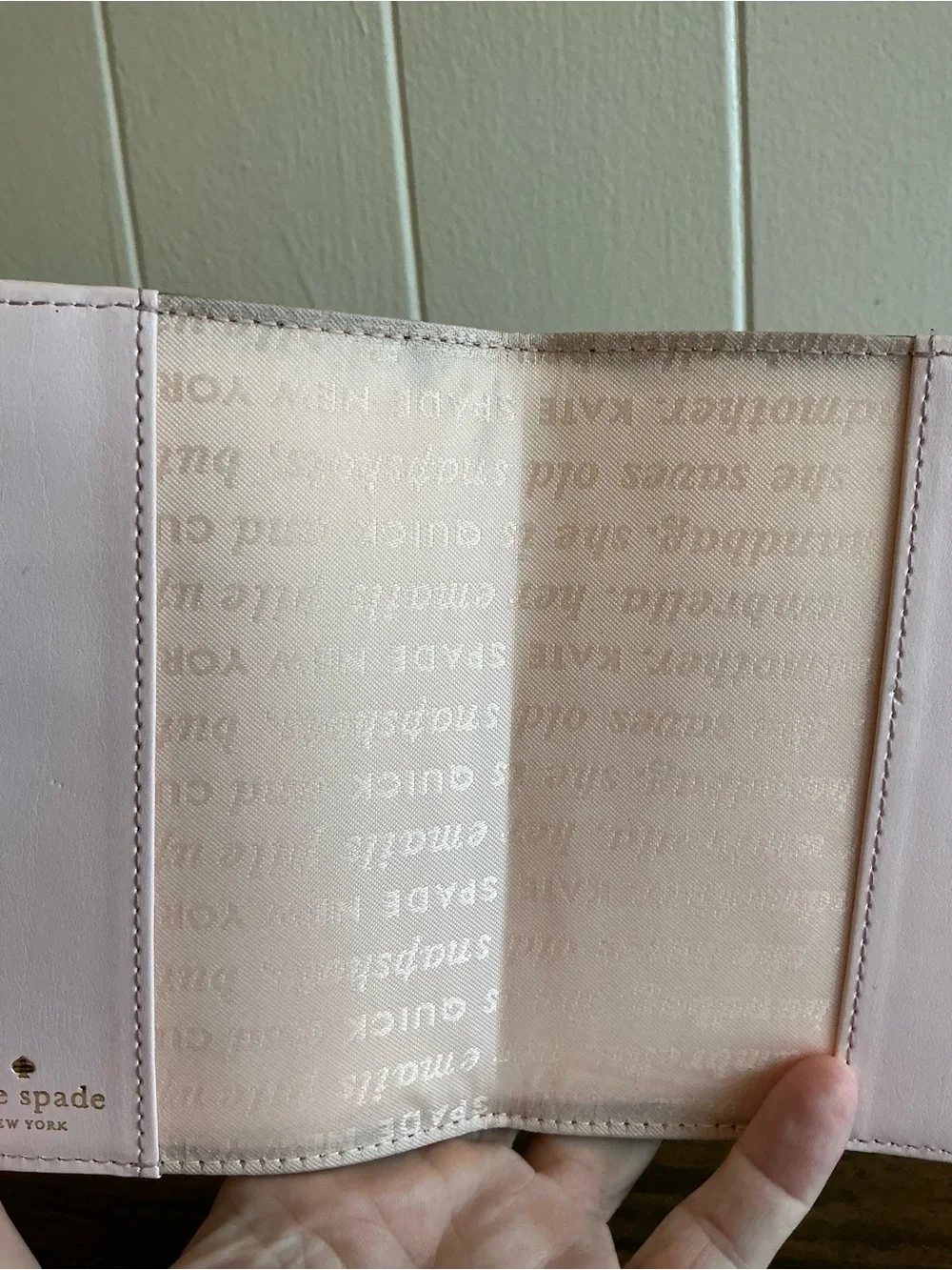 A Rare Vintage Polk A Dot Kate Spade Out Of Stick Passport Holder ID Wallet